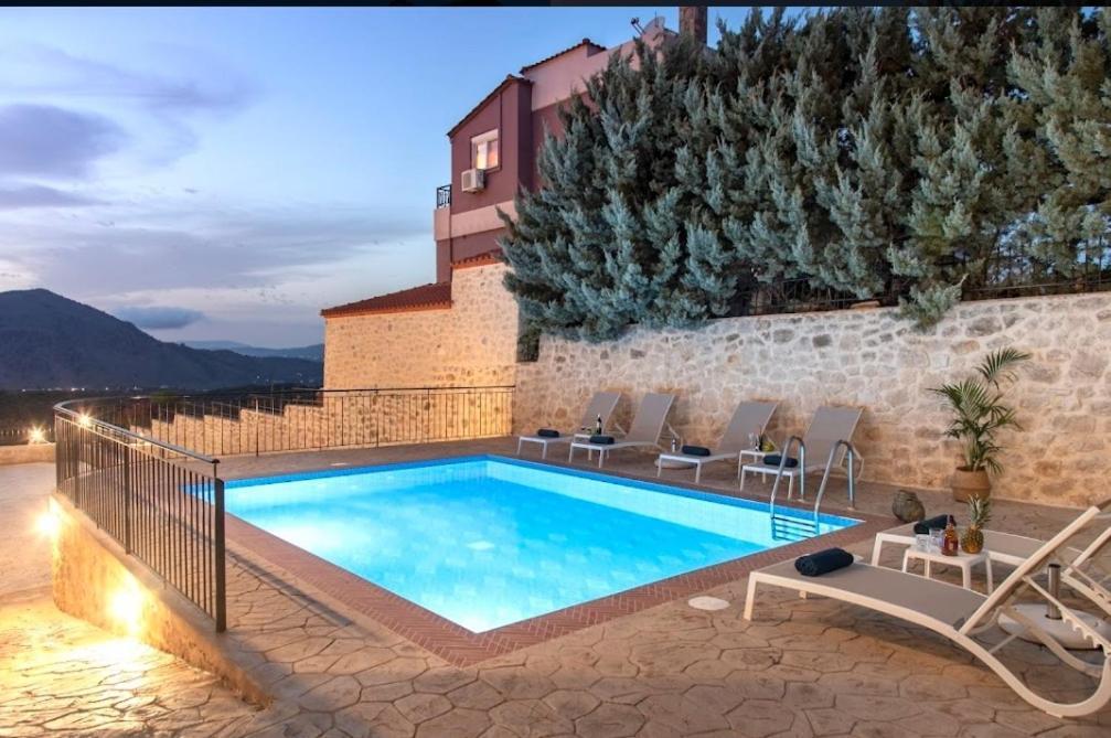Villa Kermes Heated Pool Kournás Exterior photo